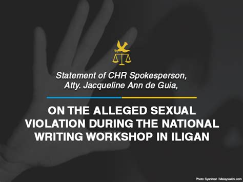 iligan scandal|NCCA urged to probe alleged sexual assault at Iligan workshop.